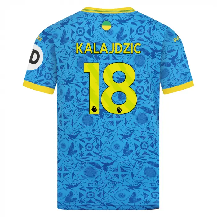 Wolverhampton Wanderers Store | Shop Official 2025-26 Wolves Third Shirt – Junior KALAJDZIC 18 Wolves Gear